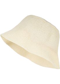 Fischerhut styleBREAKER "Fischerhut aus Papierstroh - Knautschhut", Damen, wei&szlig; (creme), Obermaterial: 100% Papierstroh PAS., Modisch, H&uuml;te Fischerhut