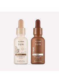 Self Tanning Drops Autobronzant Visage & Fluide solaire visage Sun Drop &ndash; S&eacute;rum protection SPF 50 - M. Asam SUN