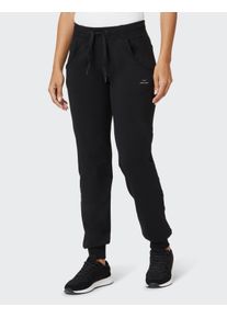 Jogginghose Venice Beach "JOGGINGHOSE VALLEY TOR", Damen, Gr. XL (44), N-Gr, schwarz, Obermaterial: 93% Baumwolle, 7% Elasthan, Hosen Jogginghose