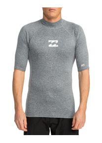 Rash Guard Billabong "Waves All Day", Herren, Gr. XS, grau (dunkelgrau heather), Obermaterial:85% Microfaser, 15% Elasthan;, Shirts Rash Guard