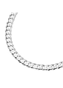 Panzerkette Smart Jewel "Kette Panzerkette diamantiert, massiv, Silber 925" Gr. 60, silber, Halsketten, Herren, 60, Silber 925 (Sterlingsilber), Panzerkette