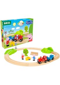 Spielzeug-Eisenbahn Brio "Brio WORLD, Peppa Wutz Eisenbahn-Set", bunt, Spielzeugfahrzeuge, Kinder, Holz, Kunststoff, Spielzeug-Eisenbahn