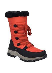 Stiefel Josef Seibel "Davos 51, schwarz-rot", Damen, Gr. 42, schwarz (schwarz, rot), Obermaterial: 100% Synthetik synthetic., Schuhe Stiefel