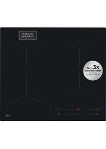 AEG Induktions-Kochfeld "TO641A0AIT", schwarz, B:58cm H:4,4cm T:51cm, Kochfelder, mit kratzresistenter SaphirMatt SE-3 Oberfl&auml;che, mit Topferkennung, Induktions-Kochfeld