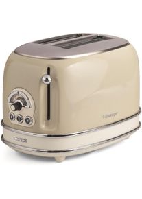 Ariete Toaster "Vintage", beige (natur), B:30cm H:20cm T:18cm, Toaster, creme, Toaster