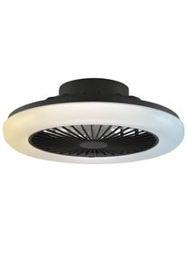 Brilliant LED Deckenleuchte "Montero", schwarz, &Oslash; 42cm H: 13,7cm, 1 Stk., Leuchten, LED-Deckenventilator, &Oslash; 42 cm, 2700 lm, 2700-6500 K, LED Deckenleuchte