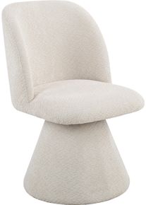 Esszimmerstuhl Hela "BARI II Drehstuhl", beige (beige, beige, beige), B:54cm H:84cm T:61cm, Polyester, Stoff, St&uuml;hle, Esszimmerstuhl, 360 drehbar, Polsterfu&szlig;, Webstoff, fest gepolstert