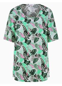 Emilia Lay - Bluse mit Rundhals-Ausschnitt, weiss, Gr. 54, Viskose