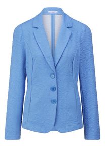 Peter Hahn - Jersey-Blazer, blau, Gr. 40, Kunstfaser