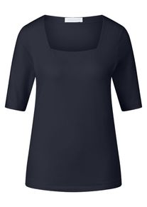 St. Emile - Shirt mit Karree-Ausschnitt, blau, Gr. 36, Viskose