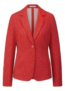 Peter Hahn - Jersey-Blazer, rot, Gr. 46, Kunstfaser