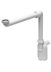 Sadena Siphon, Wei&szlig;, Kunststoff, 5x36x2 cm, Badezimmer, Waschbecken & Armaturen, Armaturen