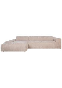 Mid.you Ecksofa, Beige, Textil, Ottomane links, L-Form, 343x170 cm, Made in EU, Wohnzimmer, Sofas & Couches, Wohnlandschaften, Ecksofas