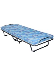 M&Ouml;BELIX M&ouml;belix , Blau, Schwarz , Metall , 80x190 cm , Schlafzimmer, Betten, G&auml;stebetten, Klappbetten