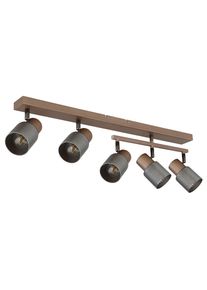 Globo , Braun, Grau, Schwarzchrom , Metall, Glas , 49.5x12x85 cm , CE , drehbar, schwenkbar , Beleuchtung, Innenleuchten, Strahler & Spots