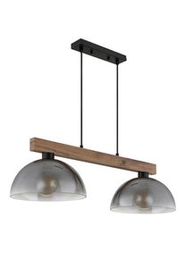 M&Ouml;BELIX M&ouml;belix , Grau, Klar, Schwarz, Dunkelbraun , Holz, Metall, Glas, Textil , 30x120x85 cm , CE , beliebig k&uuml;rzbar , Beleuchtung, Innenleuchten, H&auml;ngeleuchten