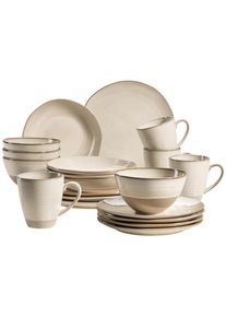 M&auml;ser M&auml;ser , Beige , Keramik , 420 ml,600 ml , handbemalt , Kochen & Essen, Geschirr, Geschirrsets