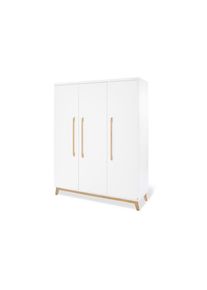 Pinolino , Wei&szlig; , Holz , Eiche,Esche , teilmassiv , 150x193x58 cm , Baby, Babyzimmer, Babyzimmerschr&auml;nke