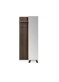 Mid.you , Anthrazit , Holzwerkstoff , 80x190x37 cm , Garderobe, Garderoben-Set