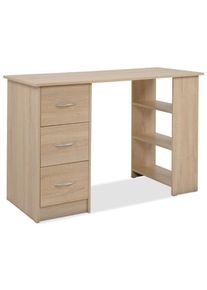 Mid.you , Sonoma Eiche , Holzwerkstoff , 3 Schublade(n) Schubladen , rechteckig , 49x75x115 cm , B&uuml;rom&ouml;bel, Schreibtische, Schreibtische
