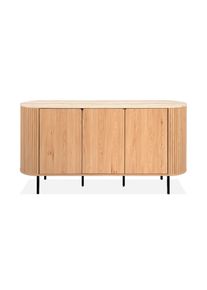 Mid.you , Eichefarben , Holzwerkstoff , 2 F&auml;cher , 160x80x40 cm , stehend , Kleinm&ouml;bel, Kommoden, Sideboards