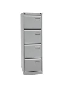 Bisley Hangmappenkast LIGHT, enkele rij, 4 laden, A4, lichtgrijs, vanaf 2 st.