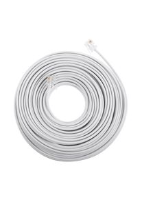 Telephone Cable Phone Extension Line Rj11 6p4c Connector Durable Copper PVC Landline Wire Telephone Accessories