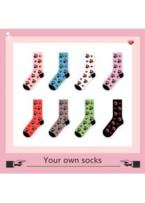 1 pair (single and double packaging) personalized photo couple customized socks-socks with customizable head, printed with your