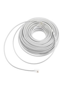 Phone Extension Cord Telephone Cable Rj11 6p4c Plug Couplers Extended Length Office Home Use Landline Wire Telephone Accessories