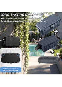 3PCS Outdoor Extension Cord Cover Set IP54 Waterproof Electrical Box For Power Cable Plugs Timer Garden Power Tool Holiday Light