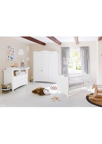 Pinolino , Wei&szlig; , Holzwerkstoff , Kiefer , teilmassiv , 6 F&auml;cher , 2 Schublade(n) Schubladen , zum Juniorbett umbaubar, h&ouml;henverstellbar, Sprossen mit Normabstand, Aufbauanleitung im Karton, Lattenrost inklusive, Schlupfsprossen , Kinder- & Jugendzimmer, Komplette Jugendzimmer