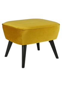 Livetastic , Gelb , Textil , Birke , massiv , rechteckig , 56x41x36 cm , Made in EU , Wohnzimmer, Hocker