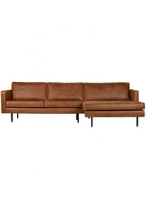Livetastic , Cognac , Textil, Leder , Echtleder , Rindleder , Ottomane rechts, L-Form , 300x155 cm , Made in EU , Armteil links, Armteil rechts , Wohnzimmer, Sofas & Couches, Wohnlandschaften, Ecksofas