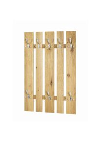 Livetastic , Eichefarben, Alufarben , Holz, Metall, Holzwerkstoff , Eiche , furniert , 65x9x100 cm , Garderobe, Wandhaken & Paneele, Wandgarderobe