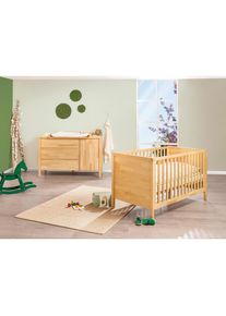 Pinolino , Buchefarben , Holz , Buche , massiv , 3 Schublade(n) Schubladen , zum Juniorbett umbaubar, h&ouml;henverstellbar, Sprossen mit Normabstand, Aufbauanleitung im Karton, Lattenrost inklusive, Schlupfsprossen , Kinder- & Jugendzimmer, Komplette Jugendzimmer