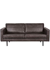 Livetastic , Schwarz , Metall, Leder , Kombination Echtleder/Stoff , Rindleder , F&uuml;llung: Silikon, Schaumstoffflocken,Silikon, Schaumstoffflocken , 190x85x86 cm , Made in EU , Wohnzimmer, Sofas & Couches, Sofas, 2er Sofas