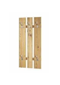 Livetastic , Eichefarben, Edelstahlfarben , Holz, Metall, Holzwerkstoff , Eiche , Einhorn , 45x9x100 cm , Garderobe, Wandhaken & Paneele, Wandgarderobe