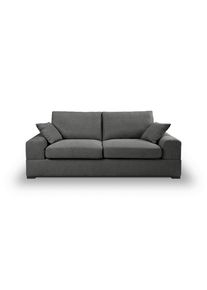 Mid.you , Grau , Textil , F&uuml;llung: Kaltschaum , 221x93 cm , FSC MIX , Armteil links, Armteil rechts , Wohnzimmer, Sofas & Couches, Sofas, 3er Sofas