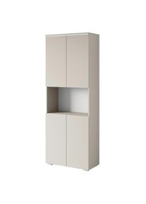 Livetastic , Beige, Kaschmir , Holzwerkstoff , 4 F&auml;cher , 68x181.9x33 cm , FSC , B&uuml;rom&ouml;bel, Aktenschr&auml;nke & Aktenregale, Aktenschr&auml;nke