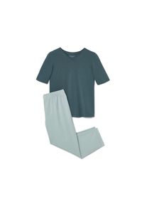 Tchibo - Piżama - dla pań - rozmiar M 40/42 - kolor: zielony/niebieski