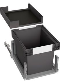 M&uuml;lltrennsystem Blanco "Select II SODA", schwarz, B:35cm H:44cm T:45cm, Kunststoff, M&uuml;lleimer, M&uuml;lltrennsystem, Kunststoff, Stahlblech, 600 mm Untermass