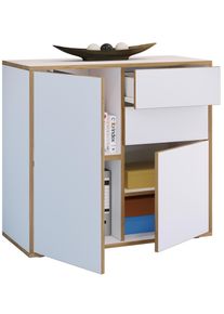 Kommode Vcm "Holz Kommode Sideboard Salia Breite 80 Schublade", wei&szlig;, B:80cm T:33cm, Sideboards, Kommode