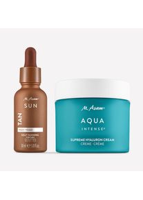 Supreme Hyaluron Cr&egrave;me Visage & Self Tanning Drops Autobronzant - M. Asam AQUA INTENSE