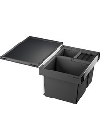 M&uuml;lltrennsystem Blanco "Flexon II XL 60/3", schwarz, B:40cm H:37cm T:56cm, Kunststoff, M&uuml;lleimer, M&uuml;lltrennsystem