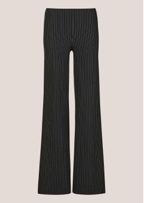 Madeleine Mode Stoffhose MADELEINE "Hose Schlupfhose in ausgestellter Form", Damen, Gr. 20, N + K Gr, schwarz (schwarz, wollwei&szlig;), Obermaterial: 70% Viskose CV. 19% Polyamid PA. 8% Polyester PES. 3% Elasthan EL., Modern, normal, Hosen Stoffhose