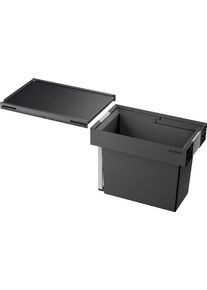 M&uuml;lltrennsystem Blanco "Flexon II 30/1", schwarz, B:40cm H:37cm T:26cm, Kunststoff, M&uuml;lleimer, M&uuml;lltrennsystem, Kunststoff, Stahlblech, 300 mm Untermass