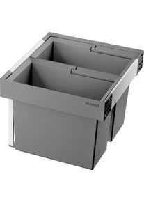 Einbaum&uuml;lleimer Blanco "FLEXON II Low 60/2", schwarz, B:56cm H:32,5cm T:40cm, Kunststoff, M&uuml;lleimer, Einbaum&uuml;lleimer, Abwaschbare und entnehmbare Eimer