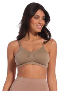 B&uuml;gelloser BH MAGIC BODYFASHION "Comfort Bra", Damen, Gr. XXL, N-Gr, macchiato, Obermaterial: 89% Polyamid, 11% Elasthan, figurbetont, BHs B&uuml;gelloser BH, bequemer nahtloser und b&uuml;gelloser Tr&auml;ger-BH
