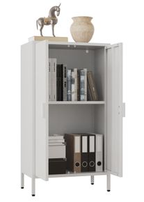 Kommode Vcm "Stahl Kommode Sideboard Schrank Dreht&uuml;ren Flokas M", wei&szlig;, B:60cm T:35cm, Sideboards, Kommode