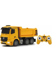 RC-Truck Jamara "Muldenkipper Mercedes Arocs", gelb, Fernlenkfahrzeuge, KinderB:28cm H:14cm T:10cm, Kunststoff, RC-Truck, mit LED-Licht, B:28cm H:14cm T:10cm